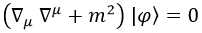 Ecuación Klein-Gordon