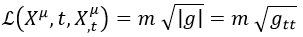 Lagrangiana partícula relativista
